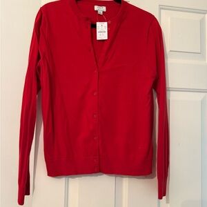 J. Crew Vibrant Red Women's Cardigan